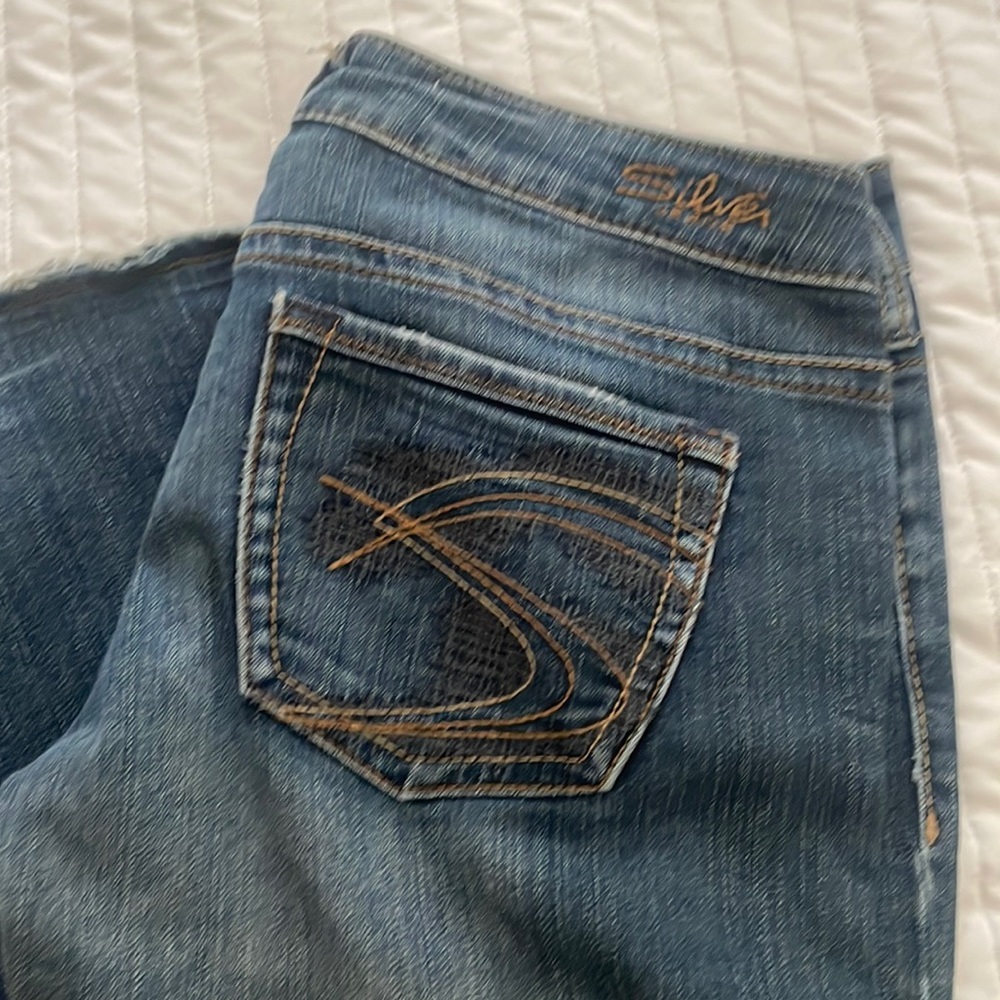 Silver bootcut jean